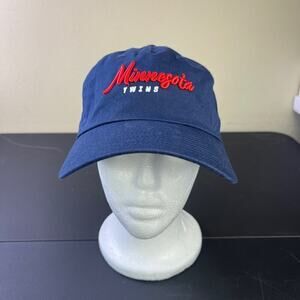 Minnesota Twins Fanatics Women's Script Adjustable Hat Navy Red Baseball Cotton